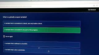 JavaScript Basics: Codecademy Scope Quiz with Adam Jackson.