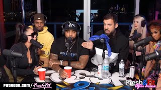 Adam22 from No Jumper Fights with Kiki Klout on Fresh & Fit Podcast (Sept. 25, 2021)