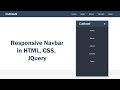 How to Create a Responsive Navbar Using HTML and CSS
