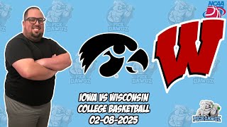 Iowa vs Wisconsin 2/8/25 Free College Basketball Picks and Predictions | NCAAB Pick