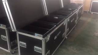 kkmark Flight Road cases for pipe and drape and baseplate