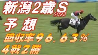 新潟2歳ステークス2023　予想　大穴狙いで一気にクール100％超を決める！！！！！　元馬術選手のコラム by アラシ