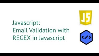 Email Validation with Regular Expression (REGEX) in Javascript 2020 [ with source code ]