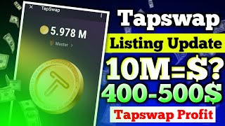 TapSwap Mining Update | Tapswap Listing Update | Earn Money TapSwap