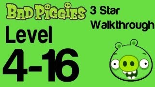 Bad Piggies 4-16 Flight in the Night Level 4-16 3 Star Walkthrough | WikiGameGuides