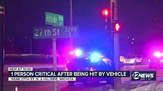 Man hit by vehicle, critically injured near 27th and Hillside