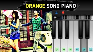 Orange movie nenu nuvvantu song piano  tutorial // ramcharan Harrisjayaraj