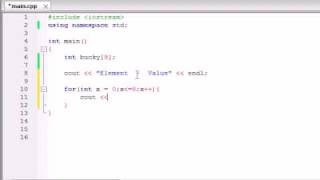 c++ Create an array using loop.flv