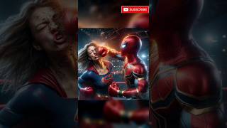 Spiderman vs Supergirl 😱💥🥺(revenge for his dad 🥺)#marvel #avengers #dc #shorts #trending