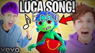 Lankybox Luca song but its echoed