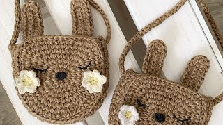 😌 The child is delighted with such a gift! Cute crochet baby bag BUNNY. 1 part.