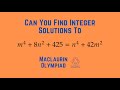 Number Theory Problem from The Maclaurin Olympiad | Math Olympiad Training