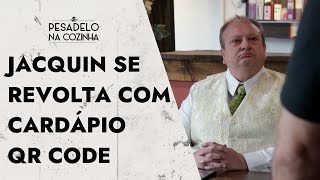 Jacquin se revolta com falta de cardápio impresso no Em Nome do Pai: “Pandemia acabou”