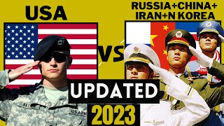 USA vs Russia China Iran & North Korea Military Power Comparison 2023