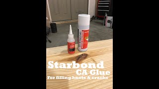 Using Starbond CA Glue to Fill Cracks in Table Surfaces