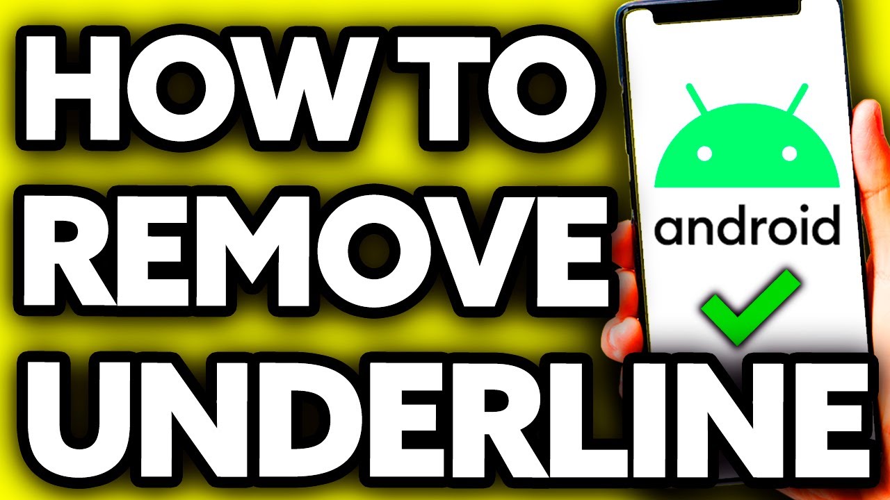 How To Remove Underline While Typing Android Easy Youtube How To Remove Underline While Typing Android Easy Youtube