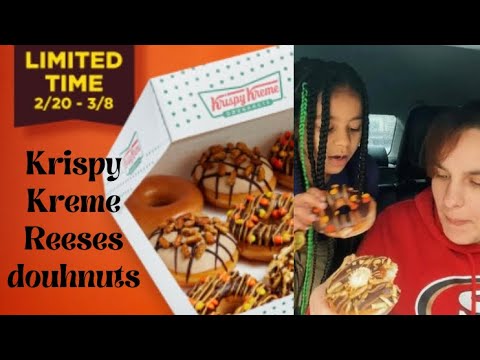 New Krispy Kreme Reese’s Doughnuts/ Taste Review Krispy Kreme/Reese’s ...