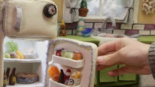 Tiny Felted Kitchen BTS