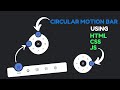Magic Circular Navigation Menu Bar using Html CSS & JavaScript | Motion Effect