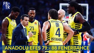 [MAÇ ÖZETİ] Anadolu Efes 79 - 88 Fenerbahçe Beko | Turkish Airlines EuroLeague 5. Hafta (28.10.2022)