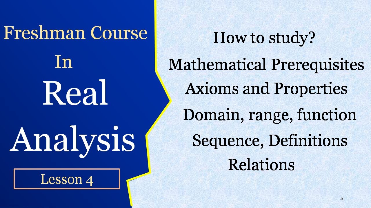 What Is Real Analysis In Mathematics | Real Analysis Lectures | Real ...