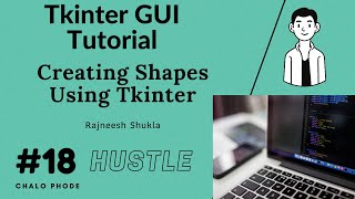Creating multiple Shapes using Canvas Widget in Tkinter(GUI) with Python #19👍