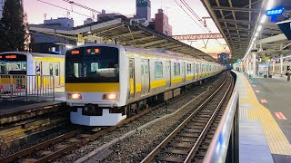 E231系500番台 八ミツA538編成 各駅停車千葉行き 阿佐ヶ谷駅発車