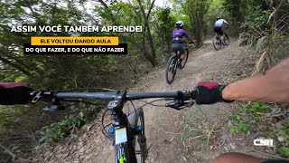 Ele tem 9 anos - Aula de Mountain Bike sem cortes | Café na Trilha