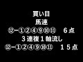 【競馬予想】２０２４年１１月９日　福島１１r奥羽ステークス　東京１１r武蔵野ステークス　京都１１rデイリー杯２歳ステークスの予想と買い目