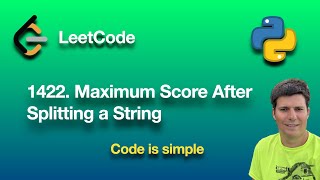 LeetCode 1422 Maximum Score After Splitting a String | python