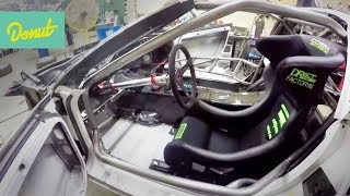 Drift Corvette Build - EP3: Installing Steering Column & Fire Suppression | Donut Media