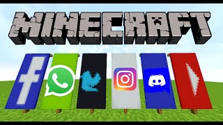 Minecraft 6 Cool App Banners Tutorial - YouTube, Twitter