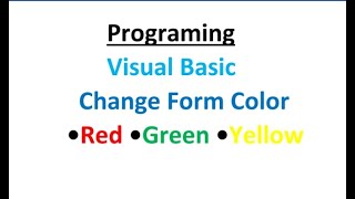 How to change background color in Visual Studio 2012 || Change background color in Visual Basic