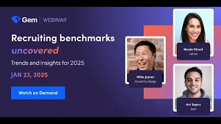 Recruiting Benchmarks Uncovered: Trends and Insights for 2025