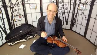 Restring and tuning for violin