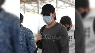 Maheshbabu with family spotted at Hyderabad airport