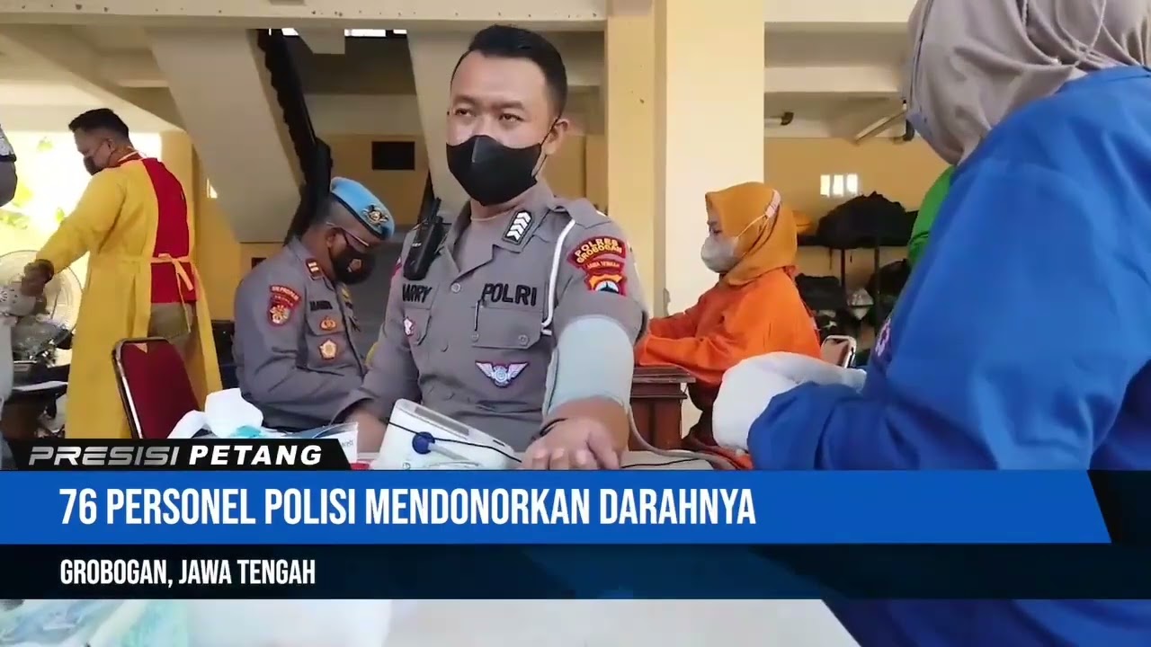 Bhakti Sosial Hari Lalulintas Bhayangkara, Polres Grobogan Gelar Donor ...