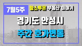 경기도 안성시 주간 아파트 호가변동