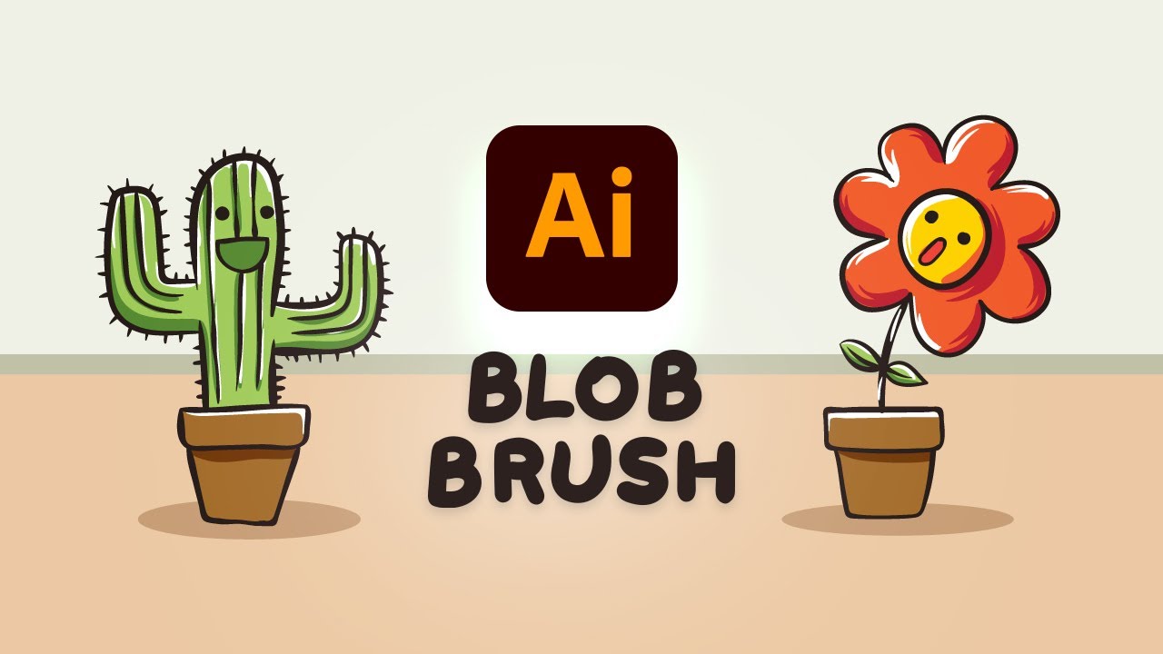 How To Use The Blob Brush Tool In Illustrator - YouTube