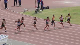 112年新北市全國青年盃田徑公開賽　高中女子　100公尺 - 100 Meters　計時決賽   第二組  楊玫玫 MEI MEI YANG 臺中市大甲高中 11.96