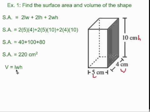 Volume And Surface Area Of Prisms - YouTube