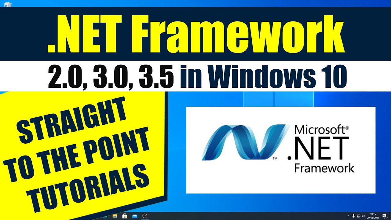 Run (enable) .NET Framework 2.0, 3.0, 3.5 In Windows 10 - YouTube