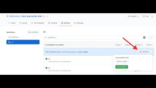 Test External Site Using GitHub Actions