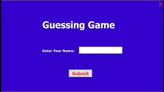 Number Guessing Game || Java Game Development Full Video || Java JFrame || Java GUI Project