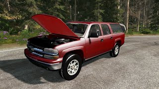 BeamNG.drive - Chevrolet Suburban Z71 GMT800 2003 - Car Show Test Drive Crash . 4K 60fps.