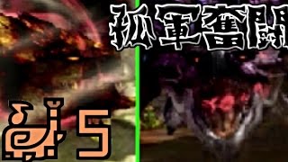 【MHXX実況】孤軍奮闘笛吹人　part5　獰猛金銀夫婦【狩猟笛】