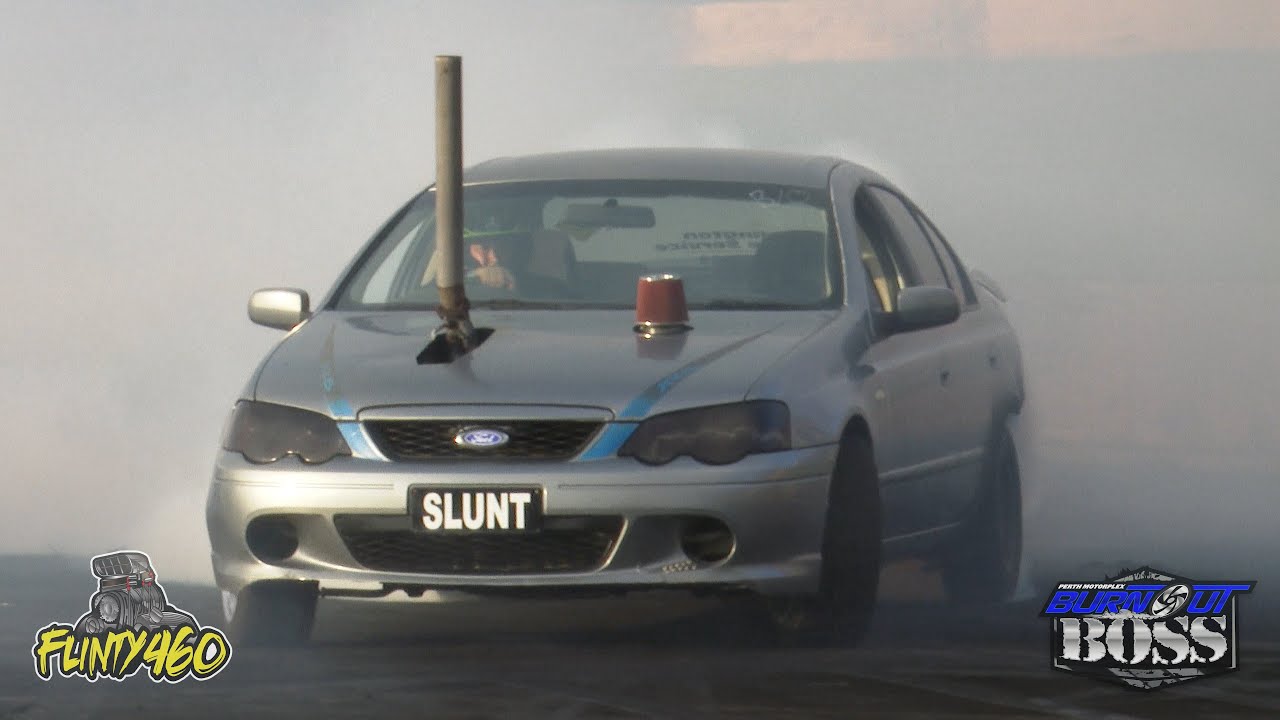 BA XR6 FALCON "SLUNT" AT BURNOUT BOSS - YouTube