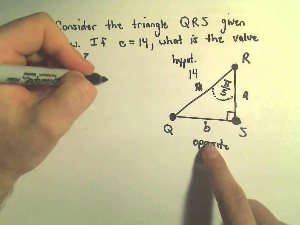 Trigonometric Functions To Find Unknown Sides Of Right Triangles, Ex 3 ...