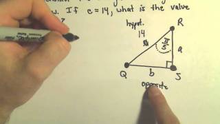 Trigonometric Functions To Find Unknown Sides of Right Triangles, Ex 3