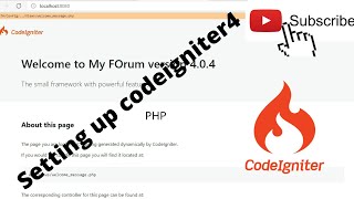 How to build a social media with PHP(Codeigniter4) - Setting up Codeigniter4!